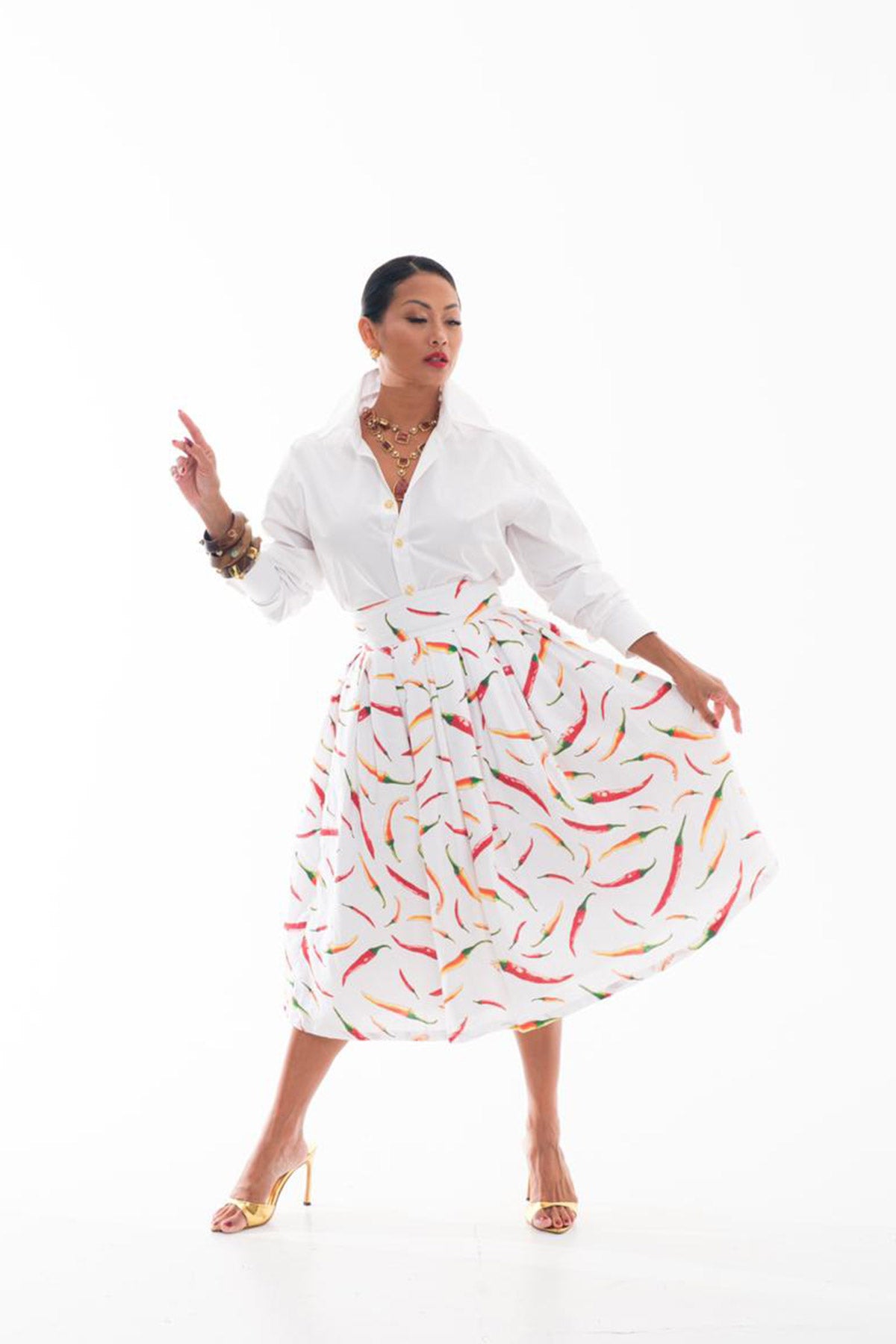Chili A-Line Skirt