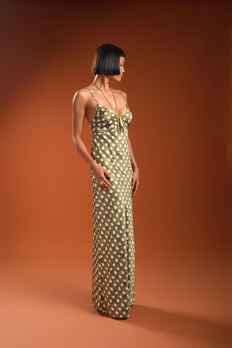 RATTAN Print Long Dress