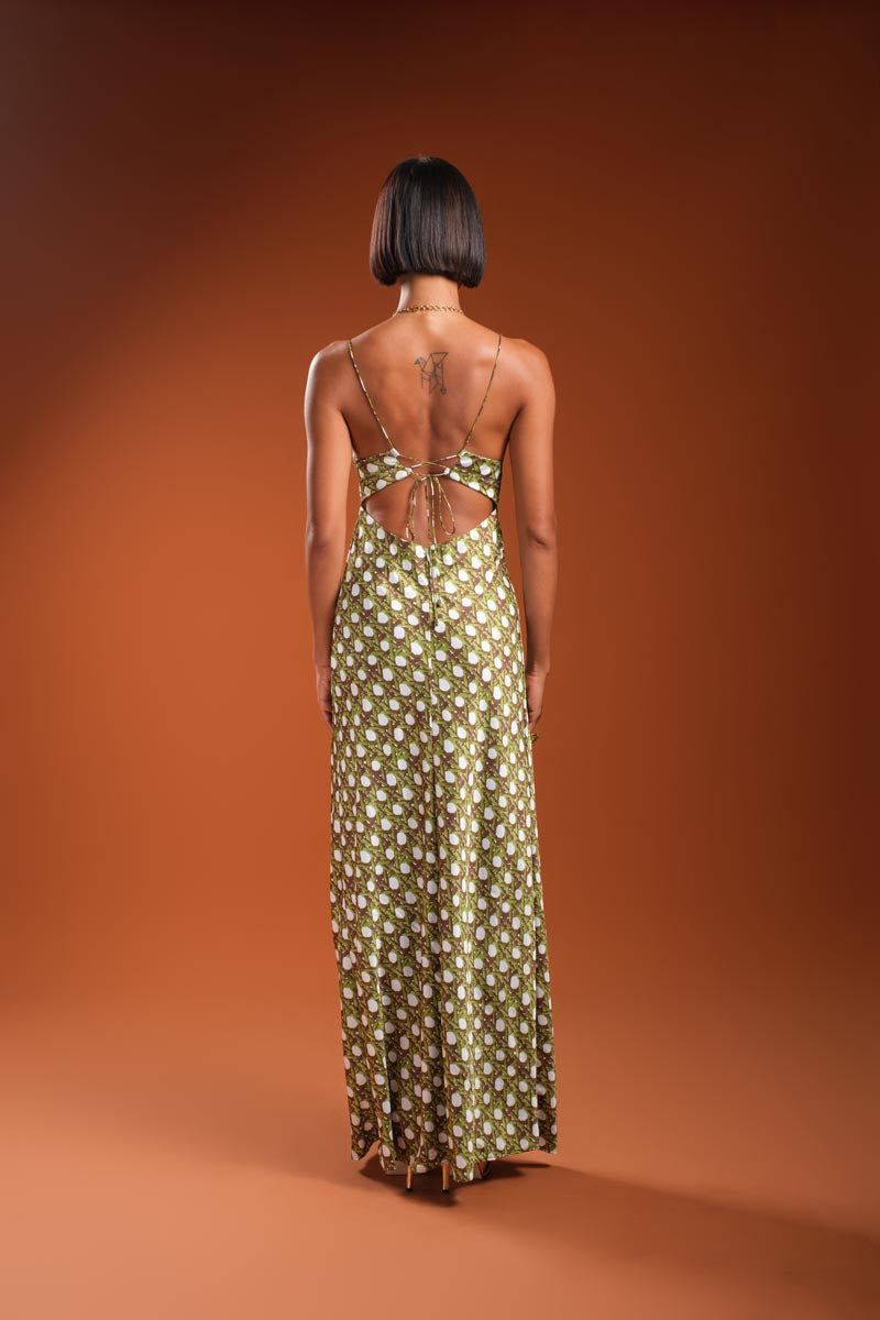 RATTAN Print Long Dress