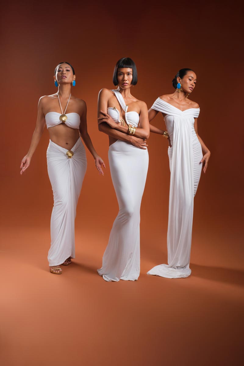 GODDESS White Wrap Dress
