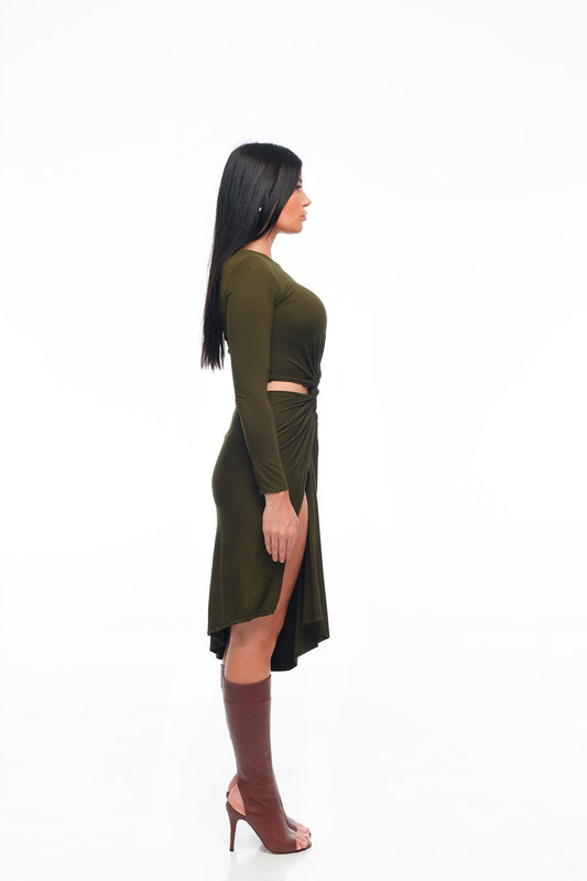 FLIRT Warrior Green Dress