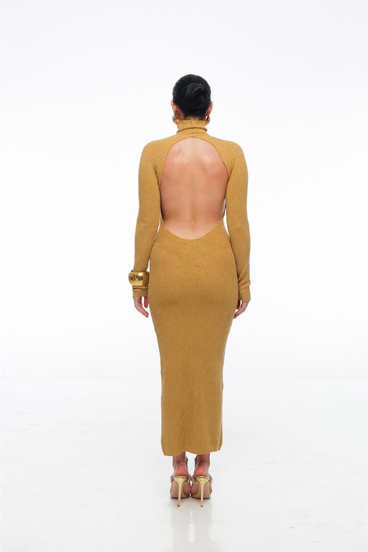 FLIRT Summer Maxi Dress Gold