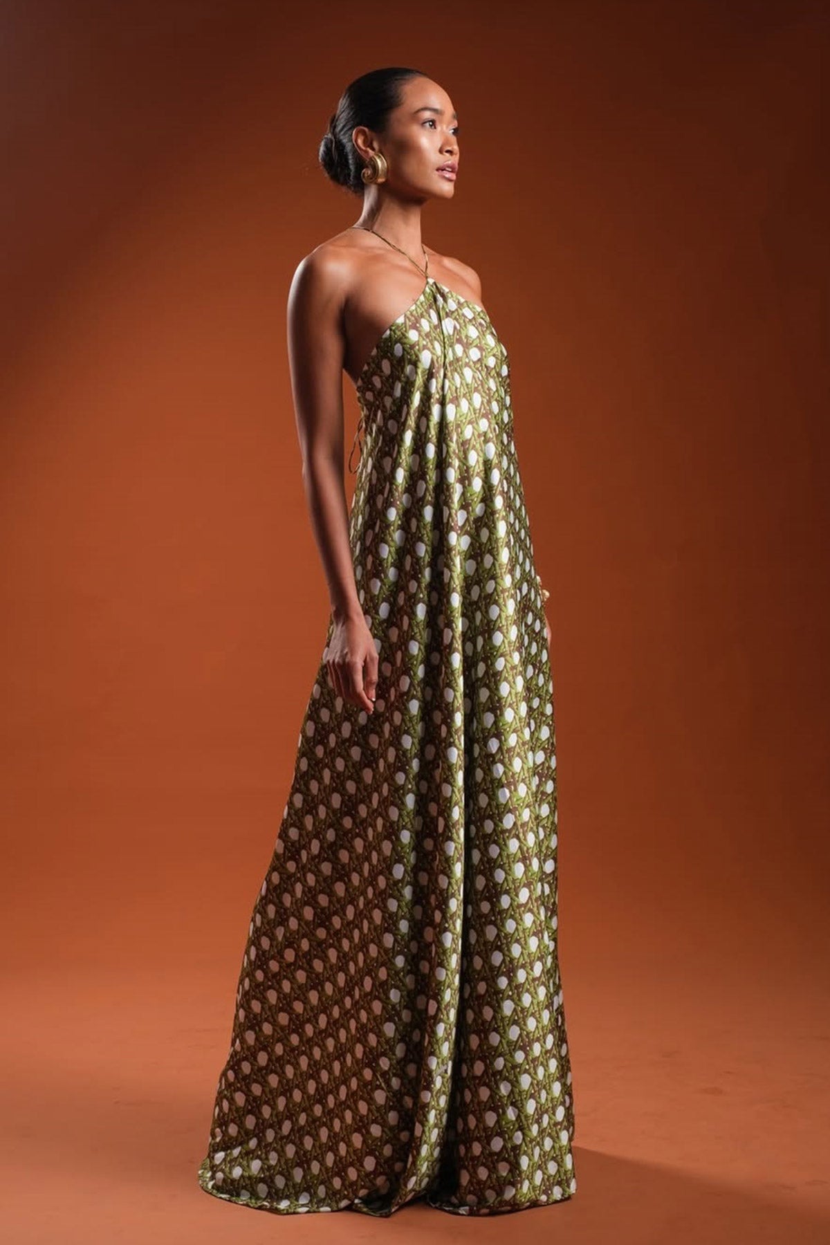 RATTAN Halter Dress