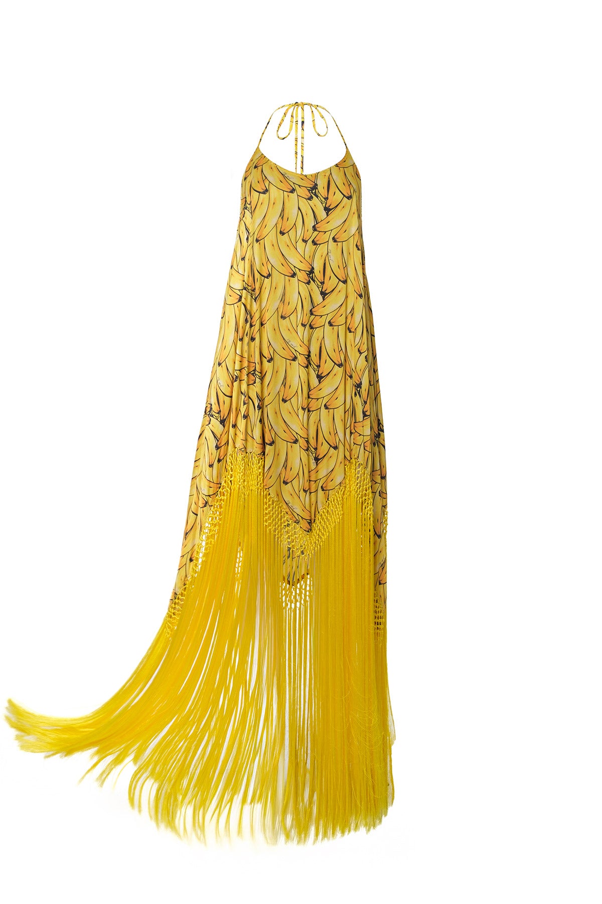 Banana Long Dress Fringe