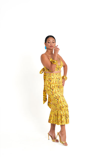 Banana Back Tie Top