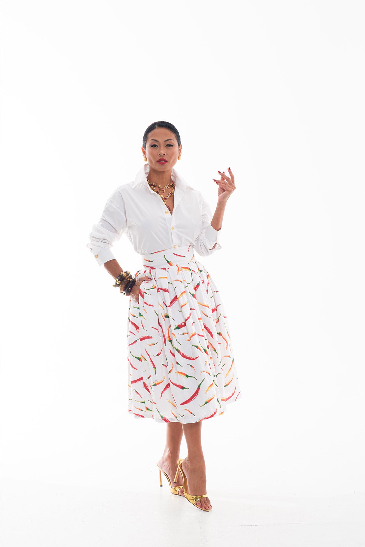 Chili A-Line Skirt