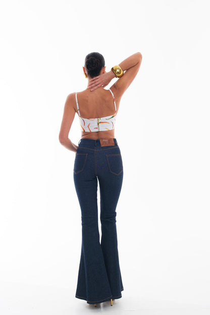 Denim Long Pants Flared