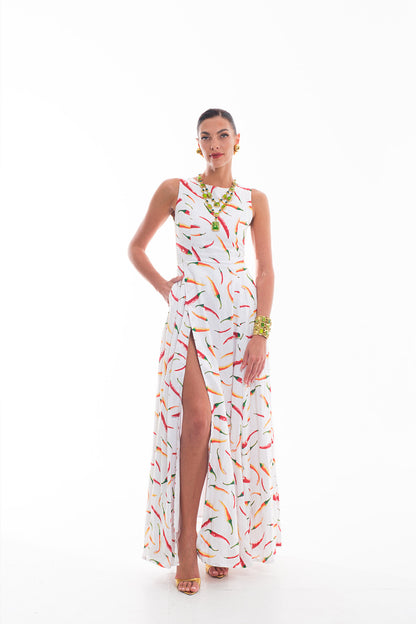 Chili Sabrina Long Dress