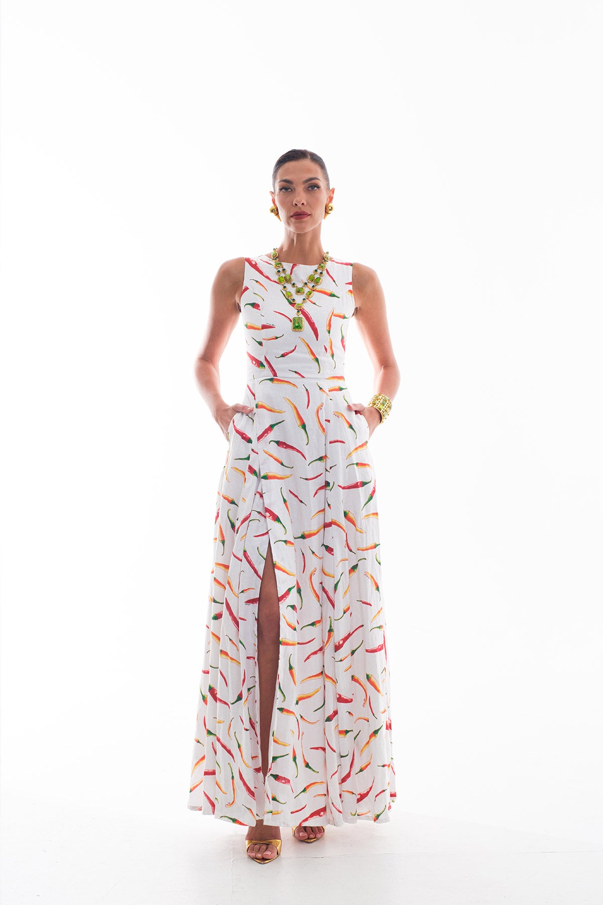 Chili Sabrina Long Dress