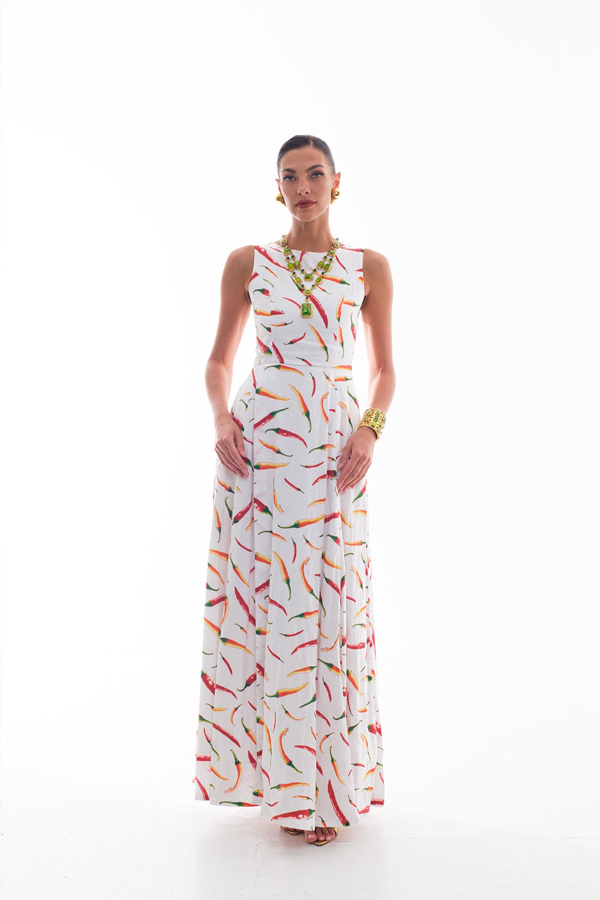 Chili Sabrina Long Dress