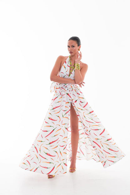 Chili V-Neck Long Dress