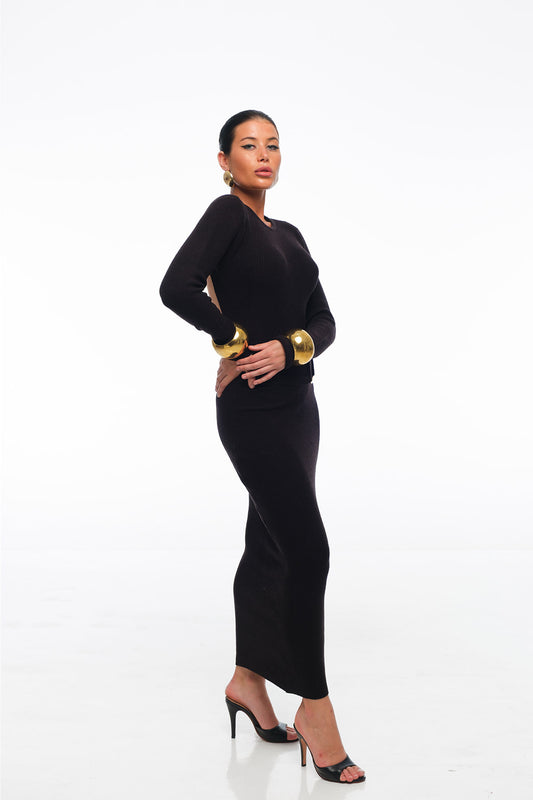FLIRT Summer Maxi Dress Black