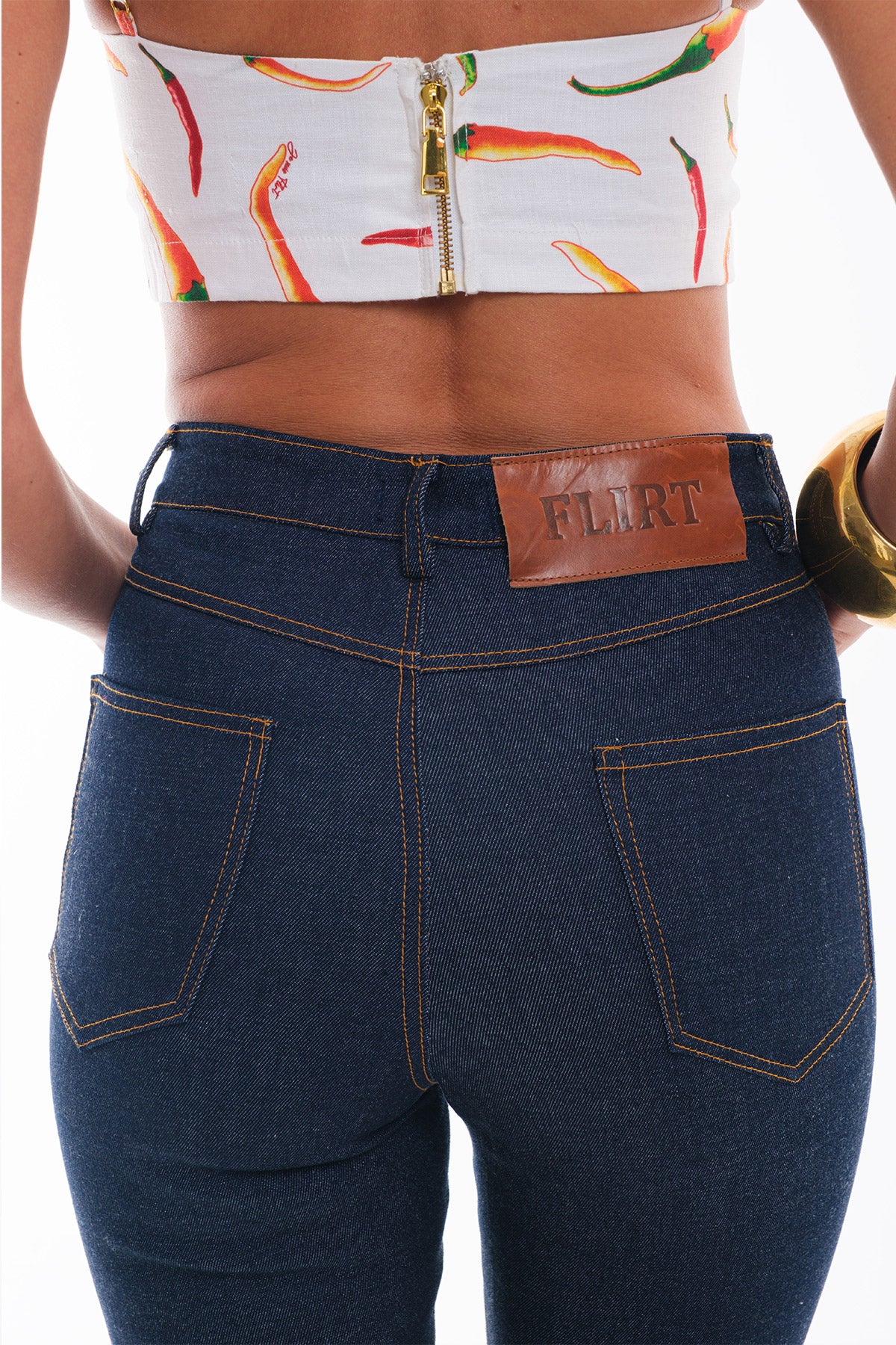 Denim Long Pants Flared
