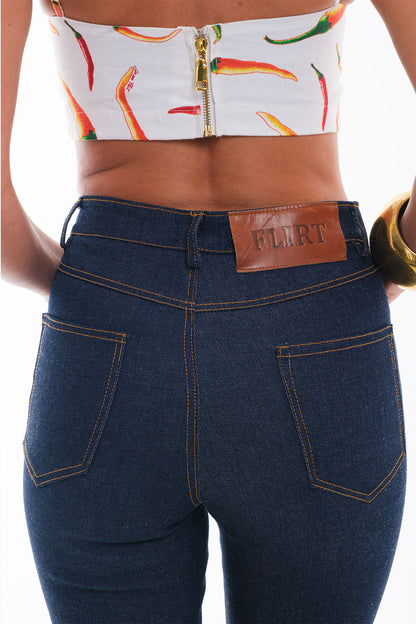 Denim Long Pants Flared