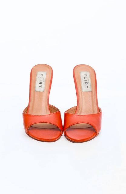 FLIRT Leather Heels Orange (one strap)