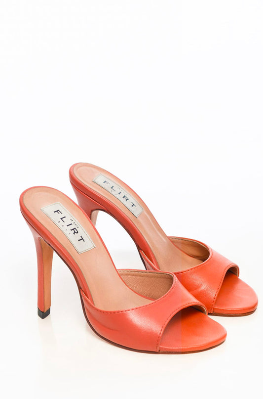 FLIRT Leather Heels Orange (one strap)