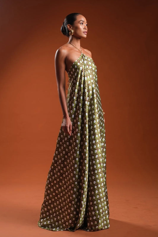 RATTAN Halter Dress