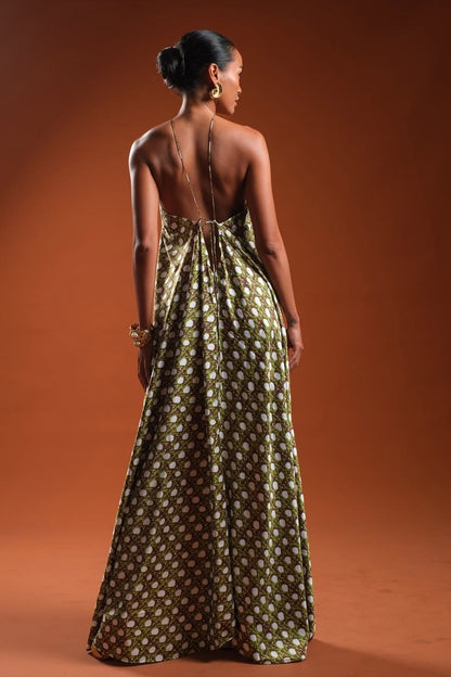 RATTAN Halter Dress
