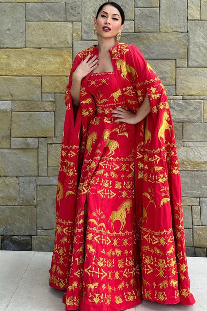 SUMBA Majestic Dress and Cape Set