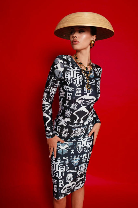 Sumbawa Jersey Midi Dress